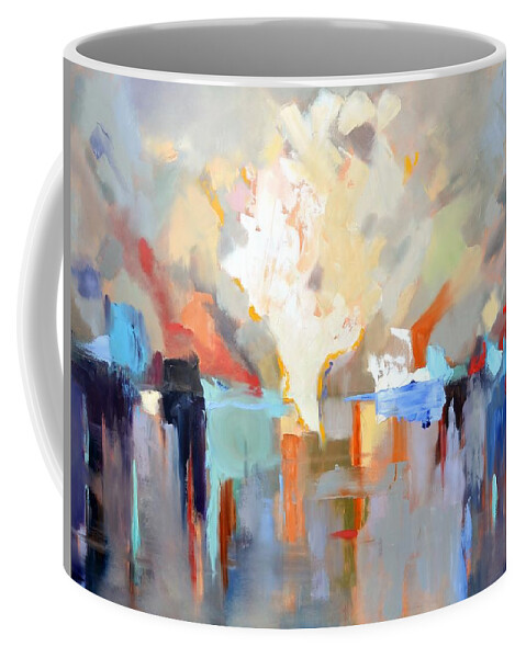 Color Coffee Mug featuring the painting Let There Be Light by Donna Tuten
