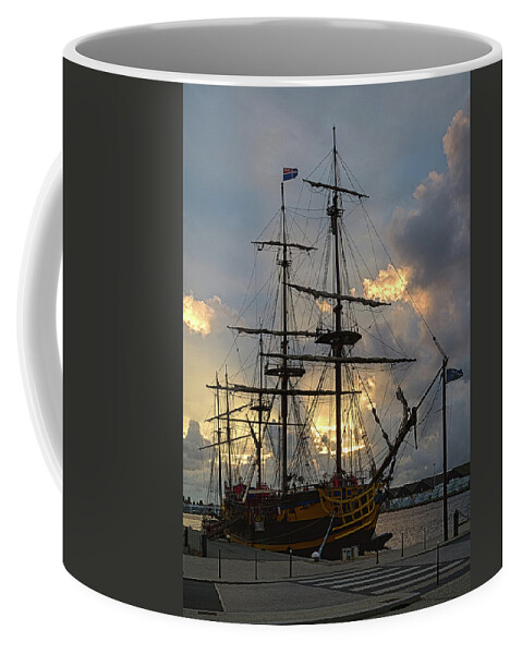 Saint Coffee Mug featuring the photograph L'Etoile du Roy pirate ship by Shirley Mitchell