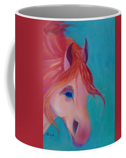 Fantasy Coffee Mug featuring the painting Libre by Nataya Crow