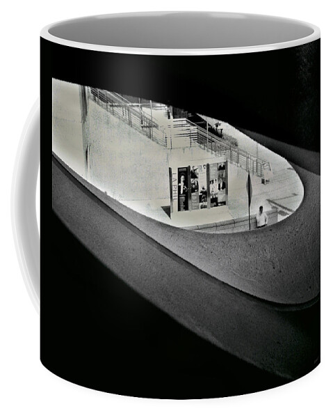 120mm Coffee Mug featuring the photograph Life Outside the Window by Denise Dube