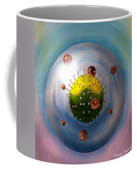 Bubbles Coffee Mug featuring the painting Life Shouldn't be Black and White by Mindy Huntress