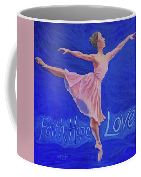 Christian Coffee Mug featuring the painting Life's Dance by Jeanette Jarmon