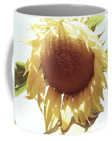 Light As A Feather Sunflower Coffee Mug featuring the photograph Light as a Feather Sunflower - Images from the Garden - Floral Photography by Brooks Garten Hauschild