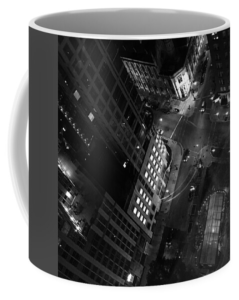 Downtown Chicago Coffee Mug featuring the photograph Light in the City 1 by Carrie Godwin