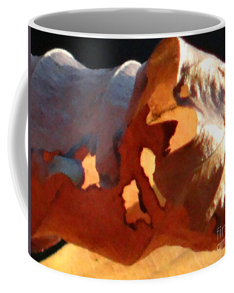 Leaf Coffee Mug featuring the photograph Light in the leaves by Karin Ravasio