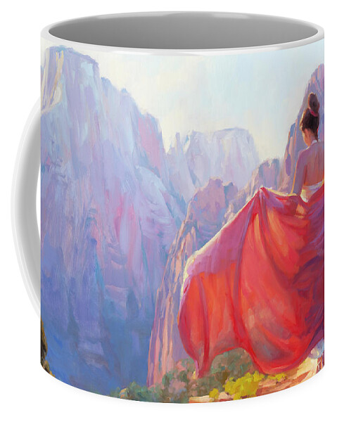 Zion Coffee Mug featuring the painting Light of Zion by Steve Henderson