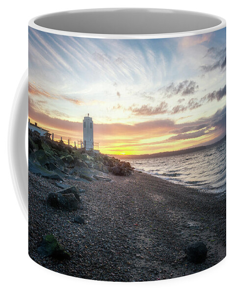 Tacoma Coffee Mug featuring the photograph Light on Puget Sound by Ryan Manuel