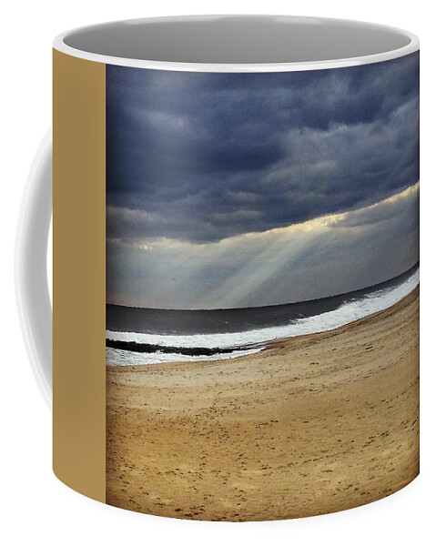 Ocean Coffee Mug featuring the photograph Light Through the Ocean Storm by Vic Ritchey