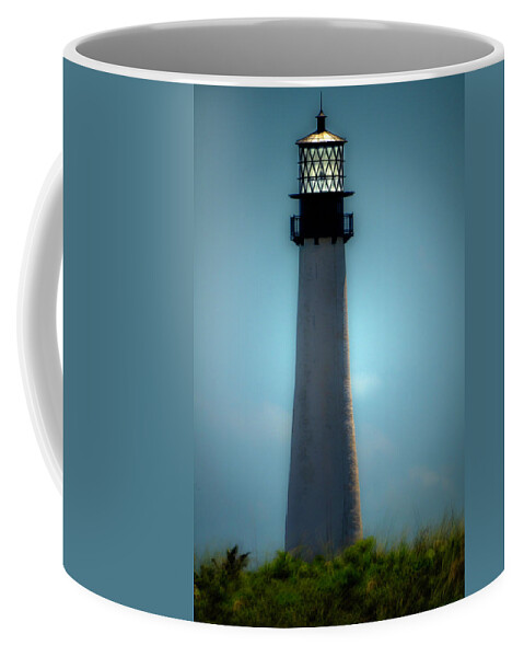 Key Biscane Coffee Mug featuring the photograph Lighthouse Key Biscane by Wolfgang Stocker