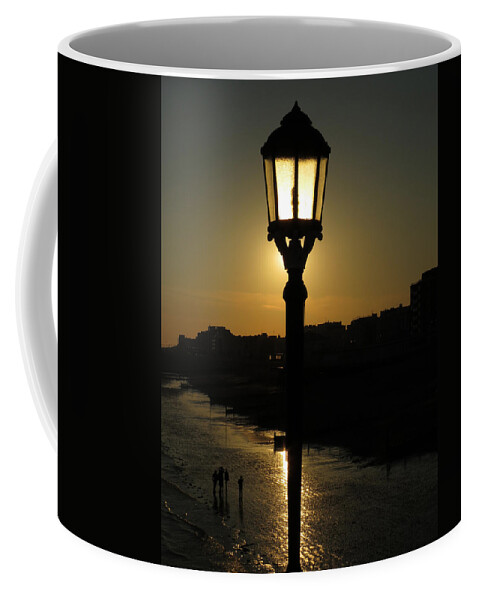 Worthing Coffee Mug featuring the photograph Lighting Up The Beach by John Topman
