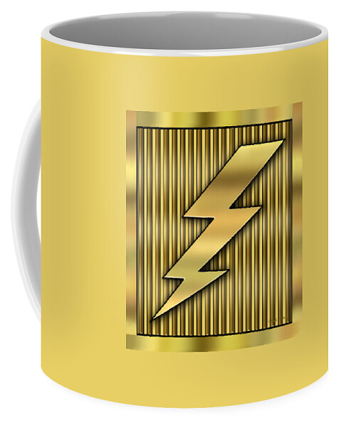 Lightning Bolt Coffee Mug featuring the digital art Lightning Bolt by Chuck Staley