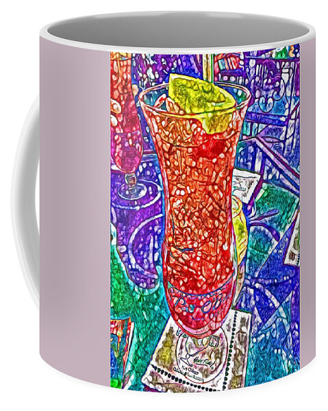 Hurricane Coffee Mug featuring the digital art Like a Hurricane by Laurie Williams