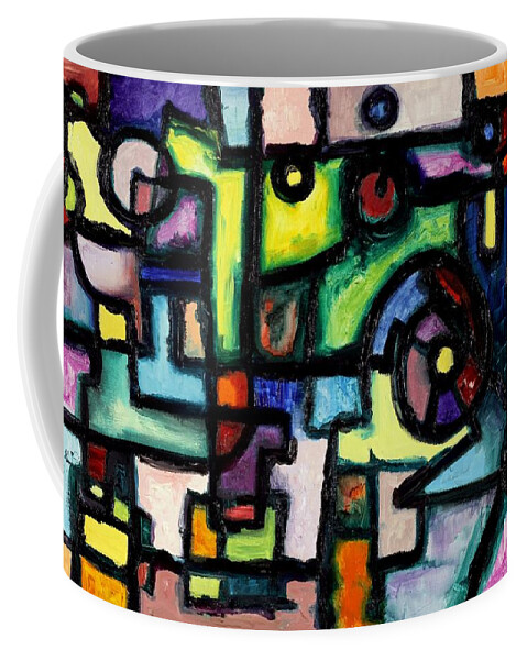 Clockwork Coffee Mug featuring the painting Like Clockwork by Regina Valluzzi