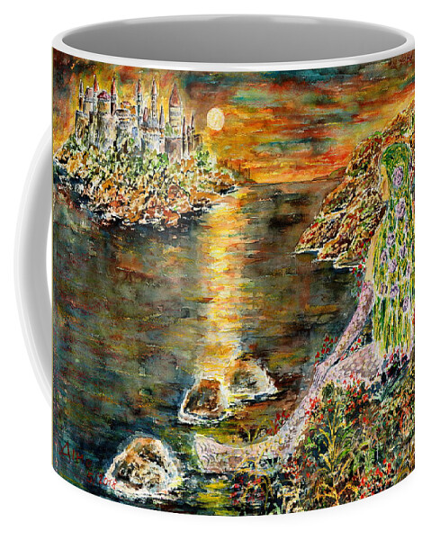Watercolor Coffee Mug featuring the painting Lilofay by Almo M