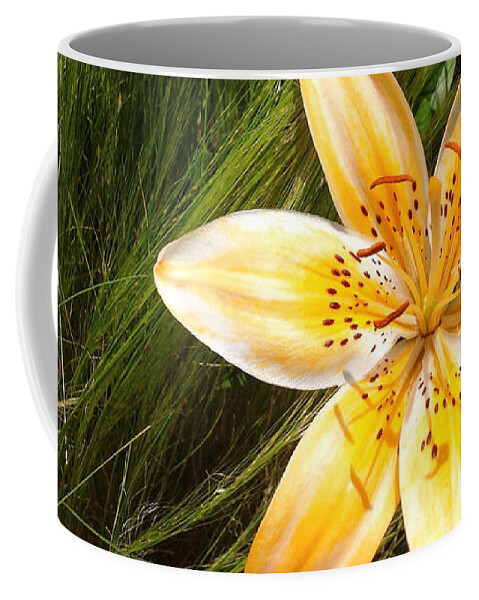 Lily Coffee Mug featuring the photograph Lily on the Green by Onedayoneimage Photography