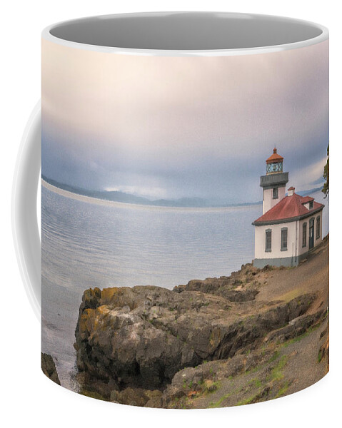 Oregon Coast Coffee Mug featuring the photograph Lime Kiln Point Lighthouse by Tom Singleton