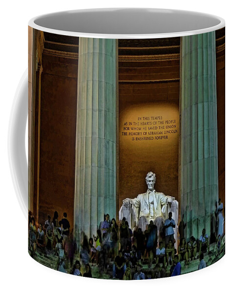 Washington Coffee Mug featuring the photograph Lincoln Memorial by Allen Beatty