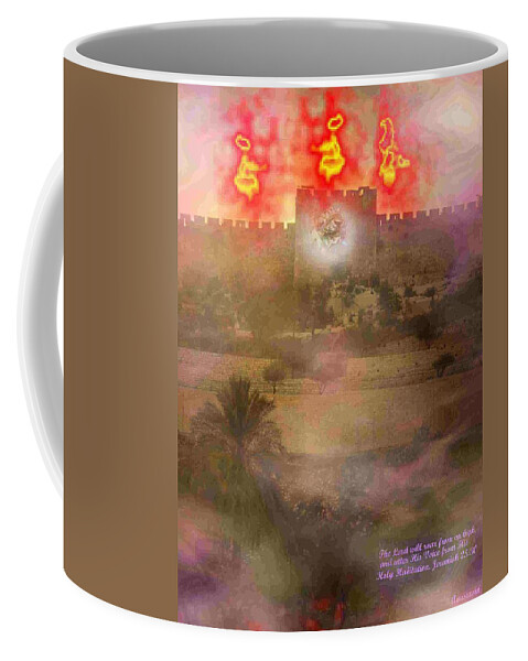 Landscape Coffee Mug featuring the photograph Lion of Judah at the Gate He Is Coming by Anastasia Savage Ealy