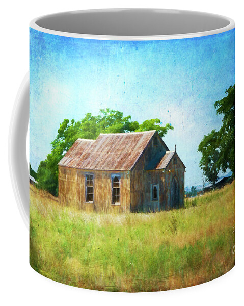 Church Coffee Mug featuring the photograph Little Church on the Prairie by Stuart Row