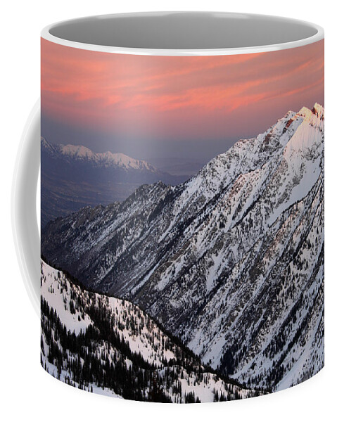 No People Coffee Mug featuring the photograph Little Cottonwood Canyon Sunrise by Brett Pelletier