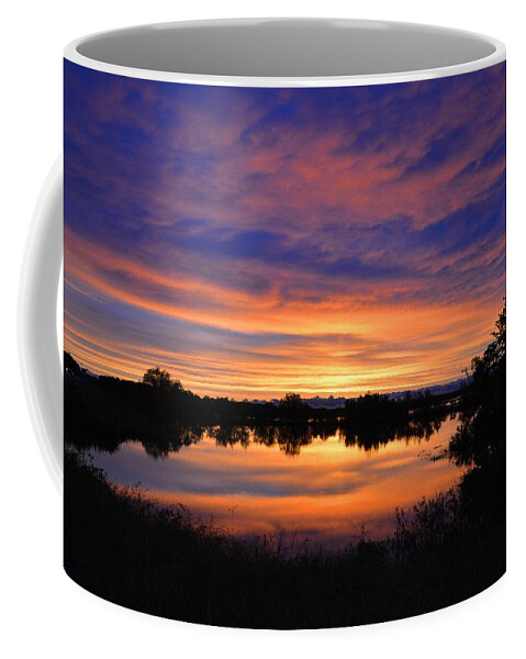 Sunset Coffee Mug featuring the photograph Little Fly Creek Sunset 1 by Keith Stokes