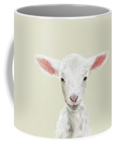 Lamb Coffee Mug featuring the digital art Little Lamb by Mandy Tabatt
