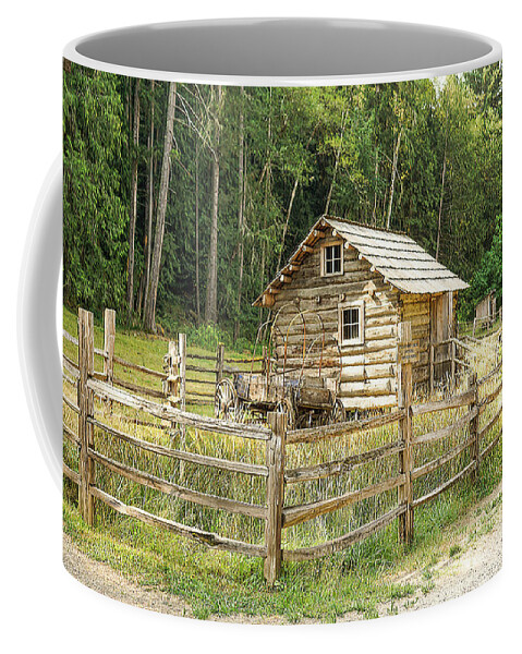 Photograph Coffee Mug featuring the mixed media Little Mountain Home by M Three Photos