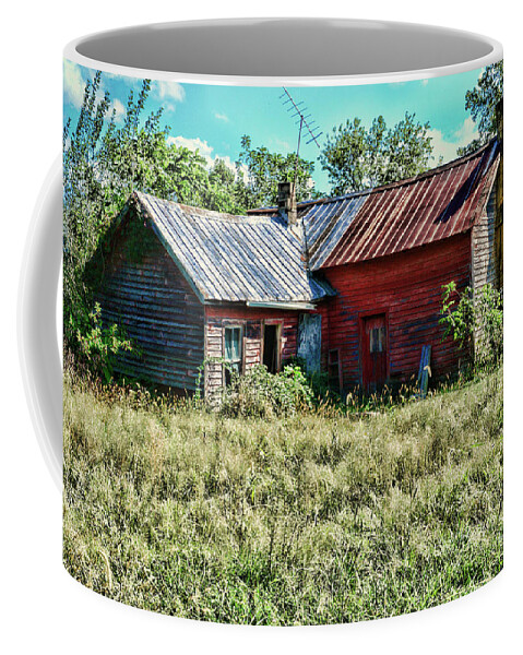 Paul Ward Coffee Mug featuring the photograph Little Red Farmhouse by Paul Ward