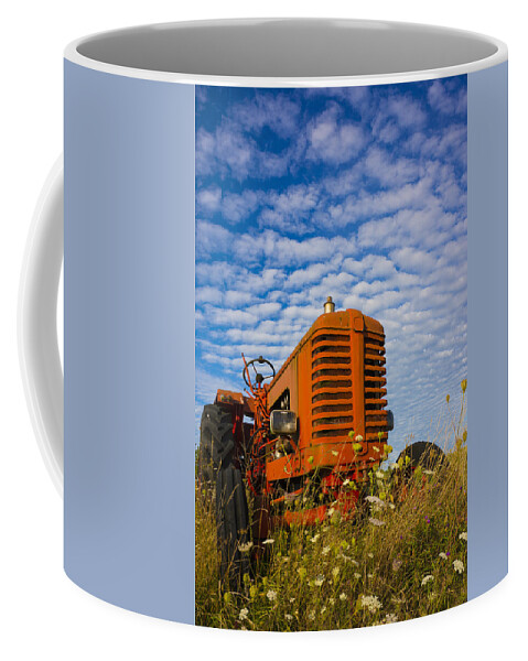 Tractor Coffee Mug featuring the photograph Little red Tractor by John Paul Cullen
