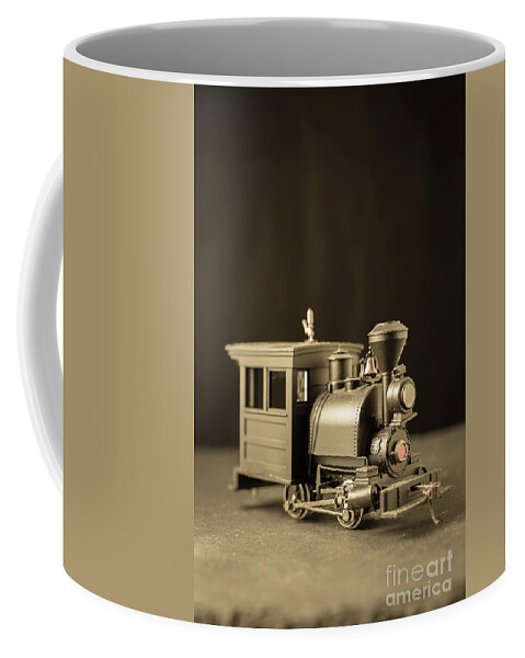 Still Life Coffee Mug featuring the photograph Little Steam Locomotive by Edward Fielding