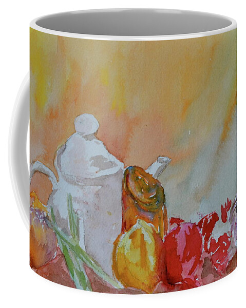 Still Life Coffee Mug featuring the painting Little Still Life by Beverley Harper Tinsley