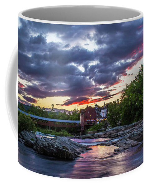 Littleton Coffee Mug featuring the photograph Littleton Sunset on the Rocks by White Mountain Images