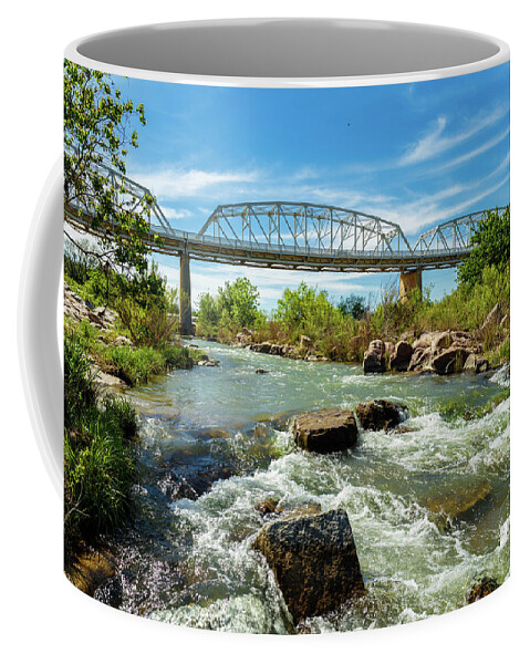 Highway 71 Coffee Mug featuring the photograph Llano River by Raul Rodriguez