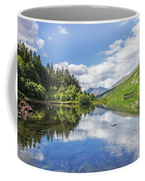 Wales Coffee Mug featuring the photograph Llyn Mymbyr and Snowdon by Ian Mitchell