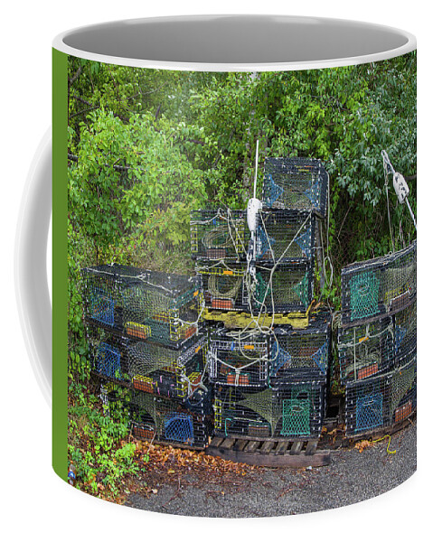 Seafood Coffee Mug featuring the photograph Lobster Traps by Kevin Craft