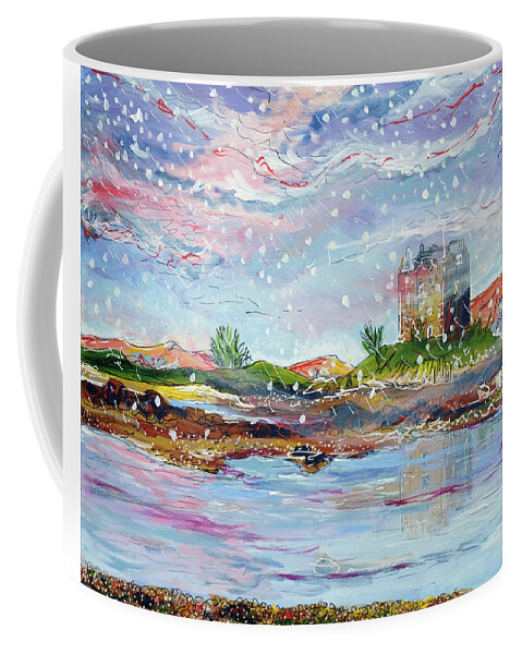 Pastel Colours Coffee Mug featuring the painting Loch Linnhe by Laura Hol