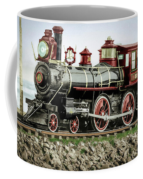 Locomotive Coffee Mug featuring the photograph Locomotive Peir #21 by Franchi Torres