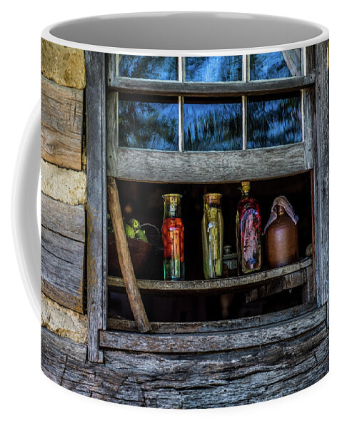Window Coffee Mug featuring the photograph Log Cabin Window by Paul Freidlund