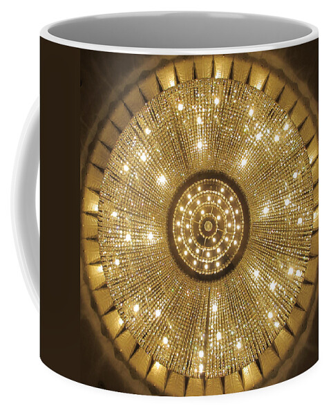 Chandelier Coffee Mug featuring the photograph London Hilton Paddington 02 by Annette Hadley
