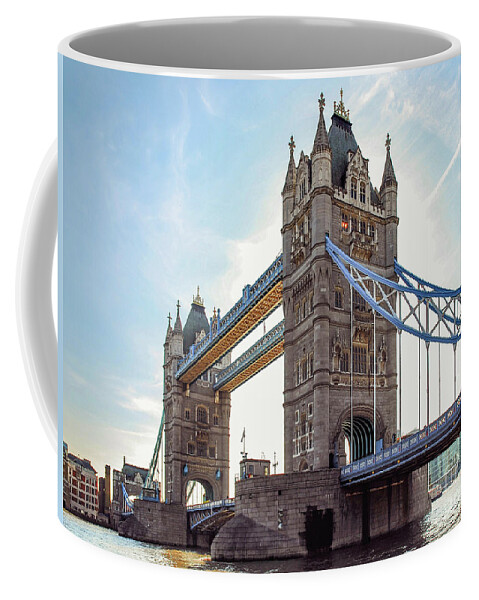 Europe Coffee Mug featuring the photograph London - The majestic Tower bridge by Hannes Cmarits