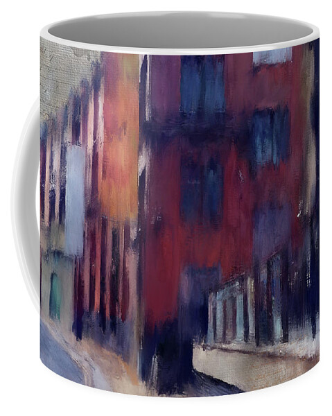 London Coffee Mug featuring the digital art London Urban Industrial by Nicky Jameson