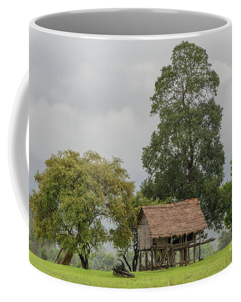 Landscape Coffee Mug featuring the photograph Lone House by Werner Padarin