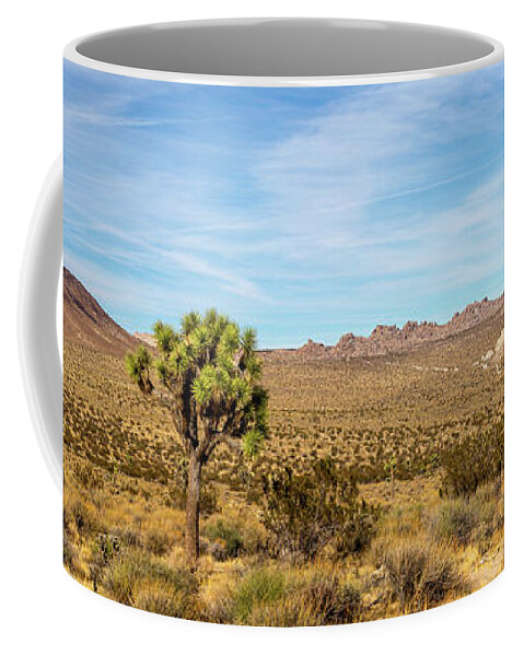 California Coffee Mug featuring the photograph Lone Joshua Tree - Pleasant Valley by Peter Tellone