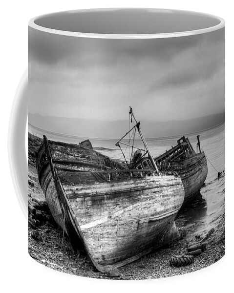 Isle Of Mull Coffee Mug featuring the photograph Lonely fishing boats by Michalakis Ppalis