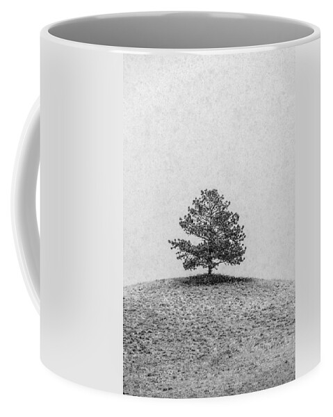Vertical Coffee Mug featuring the photograph Lonesome Tree by Todd Klassy