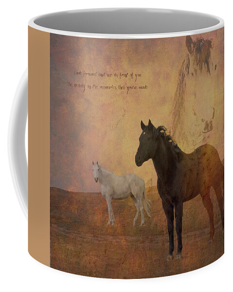 Horses Coffee Mug featuring the photograph Look Forward by Amanda Smith