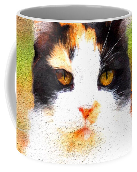 Landscape Coffee Mug featuring the painting Look Into My Eyes by Morgan Carter