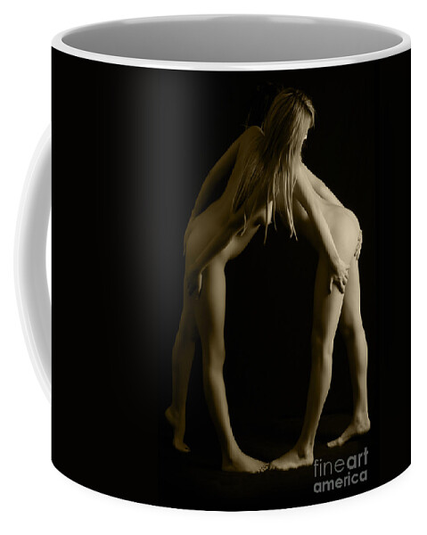 Implied Nude Coffee Mug featuring the photograph Looking around by Robert WK Clark