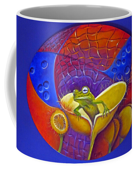 Curvismo Coffee Mug featuring the painting Looking For Miss Piggy by Sherry Strong