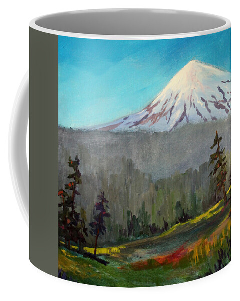 Oregon Landscape Painting Coffee Mug featuring the painting Looking North by Nancy Merkle